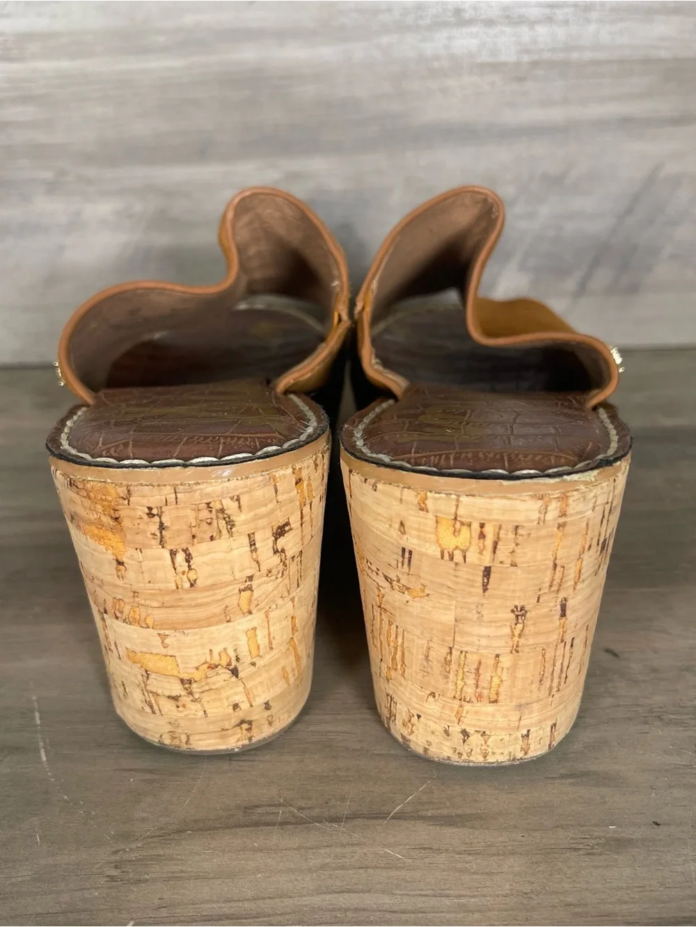 Sam Edelman Ranger LOT OF 2 Pairs Womens 7 Suede Cork Platform Wedge Sandals 90s